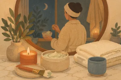 Evening Face Mask Self Care Ritual