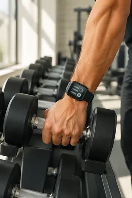 Fitness Tracker Wrist Gripping Gym Dumbbell