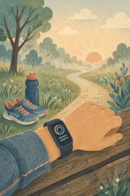Morning Workout Smartwatch on Wrist
