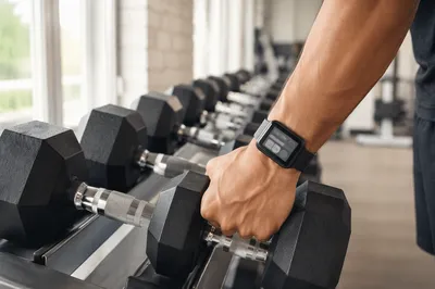Fitness Tracker Wrist Gripping Gym Dumbbell