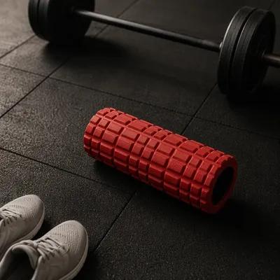 Red Foam Roller for Post Workout Recovery