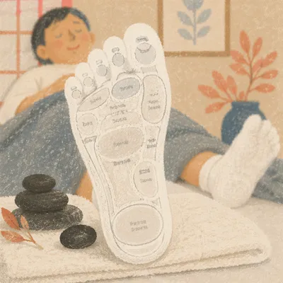 Reflexology Foot Massage with Spa Stones