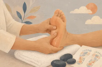 Calm Foot Reflexology Massage With Spa Stones