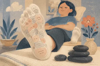 Reflexology Sock with Massage Stones