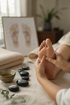 Foot Reflexology Spa Stones Wellness Scene