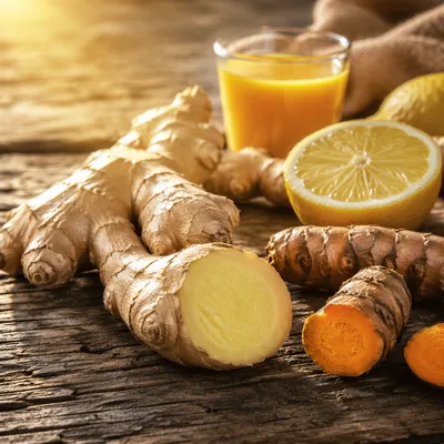 Fresh Turmeric Ginger Lemon Wellness Shot