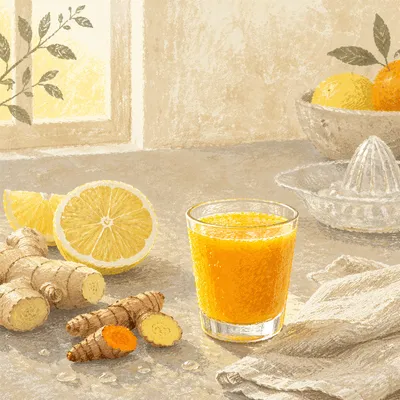 Golden Turmeric Ginger Lemon Wellness Shot