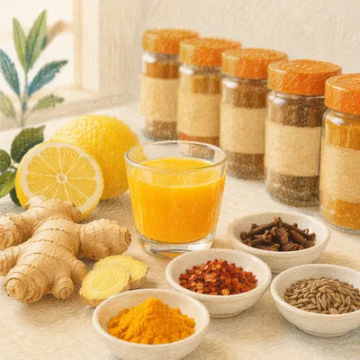 Fresh Turmeric Ginger Lemon Wellness Shot