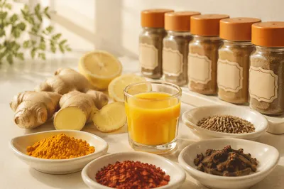 Fresh Turmeric Ginger Lemon Wellness Shot