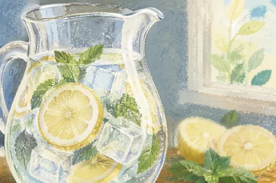 Refreshing Citrus Infused Water Pitcher