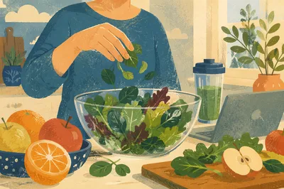 Healthy Green Salad Meal Prep