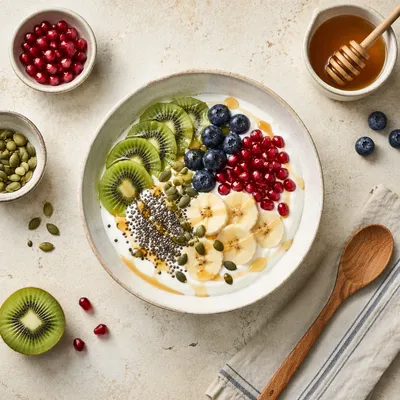 Healthy Breakfast Bowl with Fresh Fruits