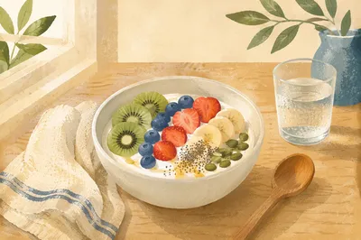 Healthy Breakfast Bowl with Fresh Fruit