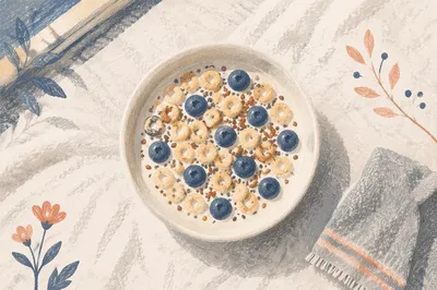 Healthy Breakfast Bowl with Berries and Seeds