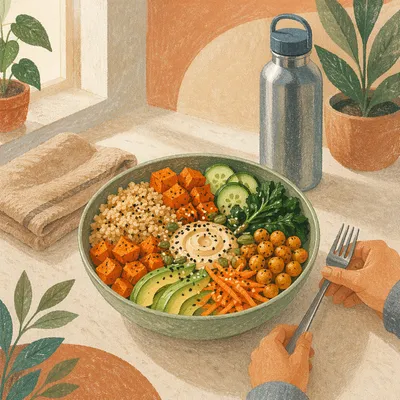 Healthy Buddha Bowl After Workout