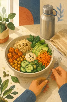 Healthy Buddha Bowl After Workout