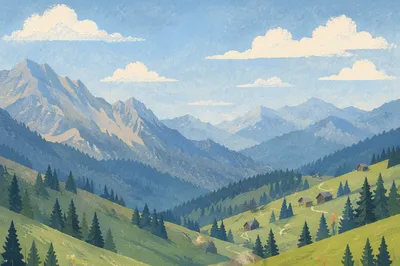Hiking Boots Over Alpine Trail View
