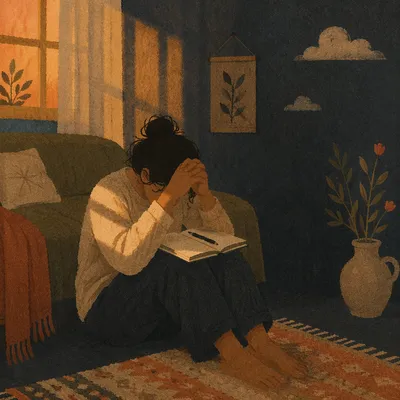 Quiet Journal Reflection for Mental Wellness