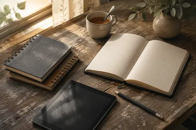 Quiet Morning Journal for Mental Health Reflection