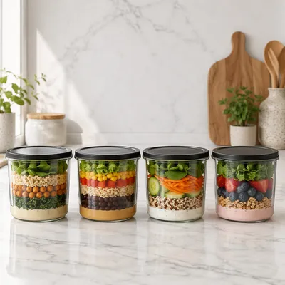 Organized Healthy Meal Prep Containers