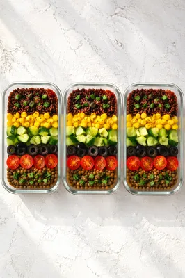 Organized Healthy Meal Prep Containers