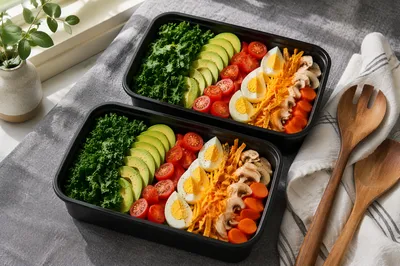 Organized Healthy Meal Prep Containers