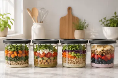 Organized Healthy Meal Prep Containers