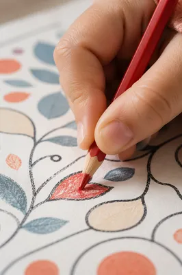 Calm Hand Coloring Mindfulness Page