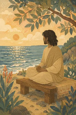 Ocean Meditation in Golden Coastal Light
