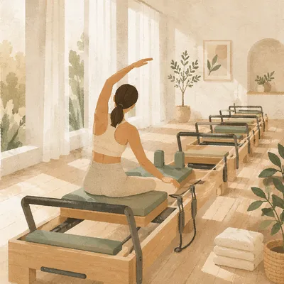 Bright Pilates Reformer Studio Morning Stretch