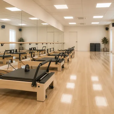 Bright Pilates Reformer Studio Interior