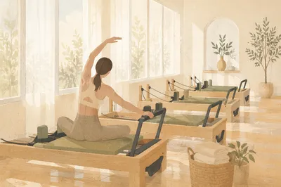 Bright Pilates Reformer Studio Morning Stretch