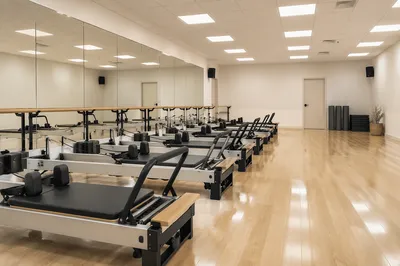 Bright Pilates Reformer Studio Interior