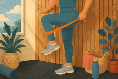 Home Resistance Band Leg Workout