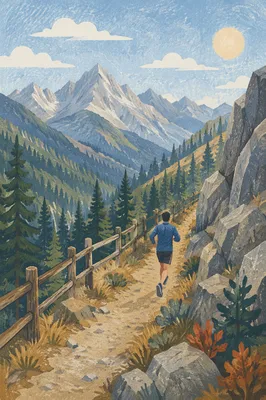 Morning Jog on Alpine Park Trail