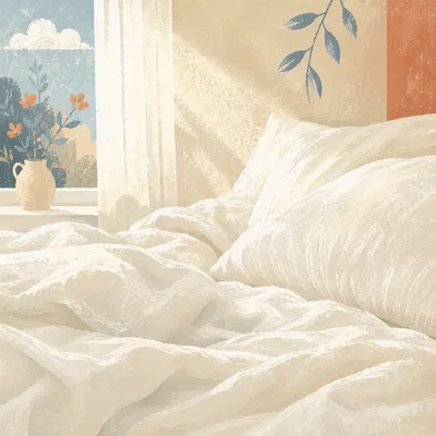 Peaceful White Bedding for Rest and Recovery