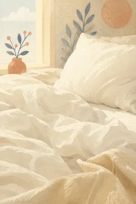 Peaceful White Bedding for Rest and Recovery