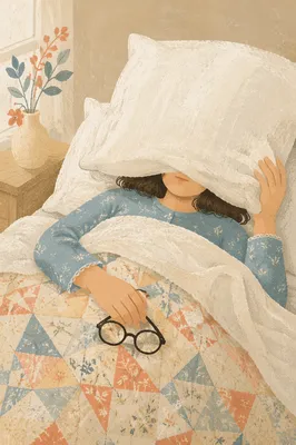 Peaceful Rest Under Soft White Sheets