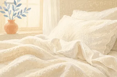 Peaceful White Bedding for Rest and Recovery