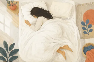 Peaceful Sleep in Bright White Bedding