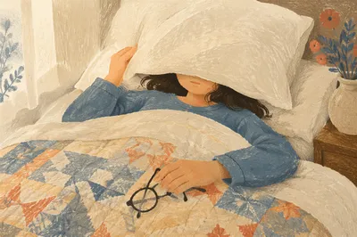 Peaceful Rest in Soft White Bedding