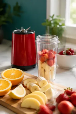 Fresh Smoothie Ingredients on Bright Kitchen Counter