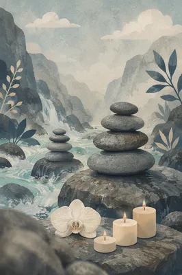 Tranquil Spa Stones by Misty Stream