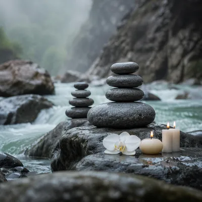 Tranquil Spa Stones by Misty Stream