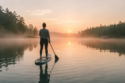Morning Stand Up Paddle Board Serenity