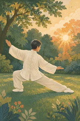 Morning Tai Chi Practice in Green Park