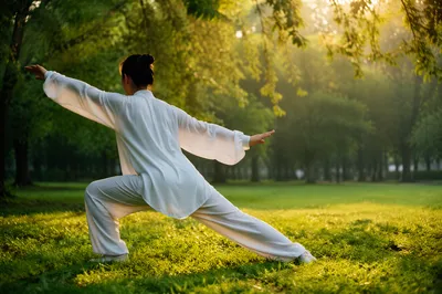 Morning Tai Chi Practice in Green Park