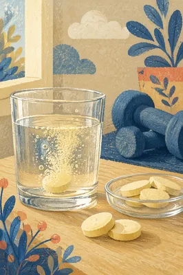 Effervescent Vitamins with Morning Fitness Weights