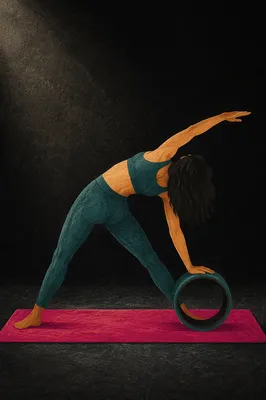Deep Yoga Wheel Back Bend in Studio