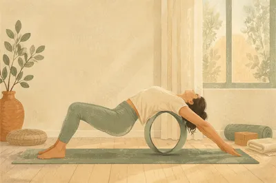Serene Yoga Wheel Backbend Studio Practice